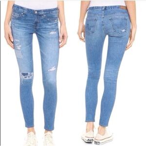 NWT! AG Digital Luxe Photoreal Denim Legging Super Skinny Ankle Jeans Size 27R